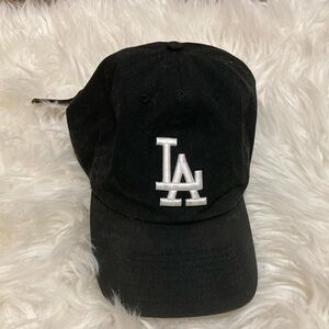 LA Dodgers Hat Black and white
